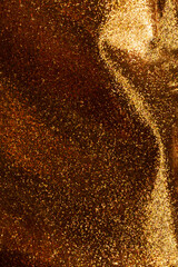 Gold sparkling abstract background.