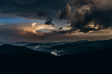 cloud nature clouds mountain sky light weather sunlight sunset