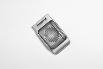 Egg cutter isolated on white background.High-resolution photo.