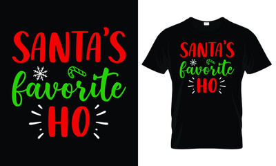 Santa's Favorite Ho Christmas Shirt, Christmas Svg, Holiday Svg, Winter Svg, Christmas Sign Svg, Christmas Quotes Shirt, Cut File, Cricut, Silhouette, PNG, Cut File For Cricut