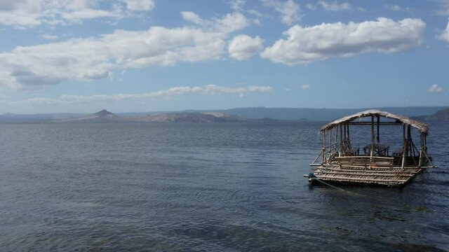 Cloud Timelapse Over Taal Volcano Two Weeks After The Eruption, Lake Taal - Philippines