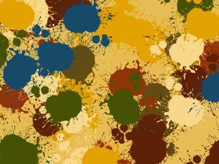abstract background with bright paint spots different colours	

