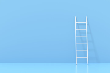 Staircase with minimal concepts. 3D background design. 3D rendering.