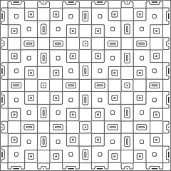  Abstract illustration in Line Art style.Black  pattern for wallpapers and backgrounds. 