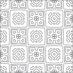  Abstract illustration in Line Art style.Black  pattern for wallpapers and backgrounds. 