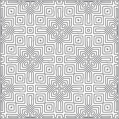  Abstract illustration in Line Art style.Black  pattern for wallpapers and backgrounds. 
