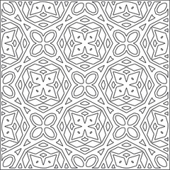  Abstract illustration in Line Art style.Black  pattern for wallpapers and backgrounds. 