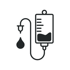 Blood transfusion icons symbol vector elements for infographic web