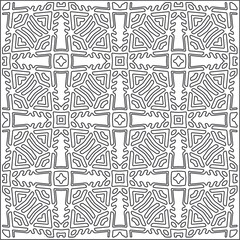  Abstract illustration in Line Art style.Black  pattern for wallpapers and backgrounds. 