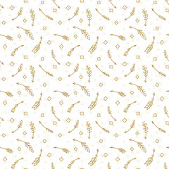 Seamless pattern with abstract ancient traditional ornamenton