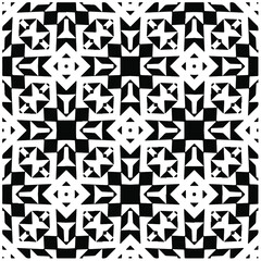  Black and white seamless geometric Pattern for fashion, fabric, apparel dress, textile, background, wallpaper, digital printing.