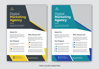 Digital Marketing Flyer Design Template, Business Brochure Design