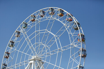ferris wheel in the city of Сheboksary
