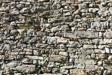 Old vintage stone wall
