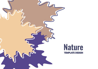 Bright maple leaves on a white background. Creative design. Vector.