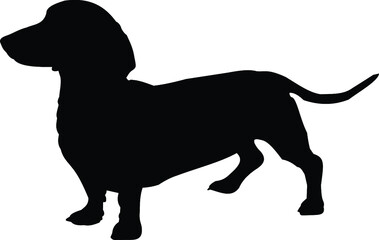 Dachshund Dog Silhouette SVG Dachshund Dog Breed Clipart