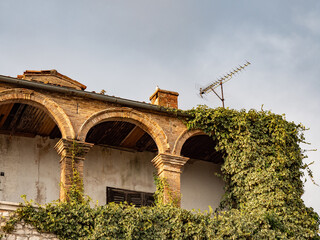 The ancient architecture in city Porec