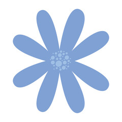 blue flower design