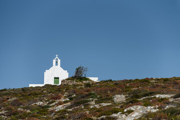 Fototapeta na wymiar Church at Folegandros Island Cyclades Greece