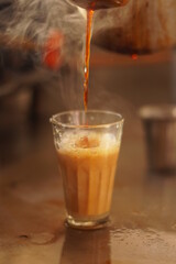 coffee in a glass