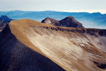 Sunny day on the peak of vette feltrine
