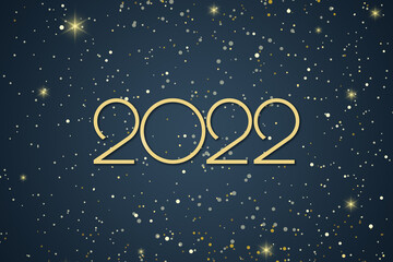 Obraz na płótnie Canvas Happy New Year 2022 Holiday banner