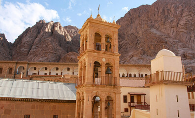 Egypt, Mount Moses on the Sinai Peninsula, the Christian, Orthodox monastery of St. Catherine. The...