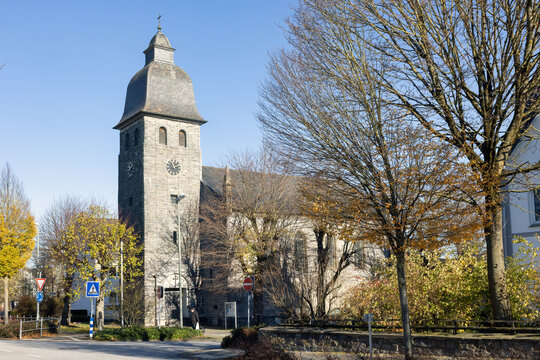 View at St.-Nikolai-Kirche in Brilon, Germany