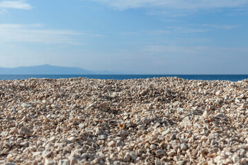 sunny beach, close up on sand