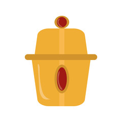 gold ornament with gems