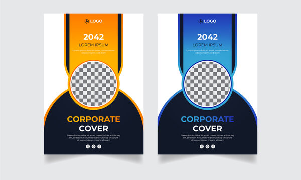 Corporate business flyer template design 