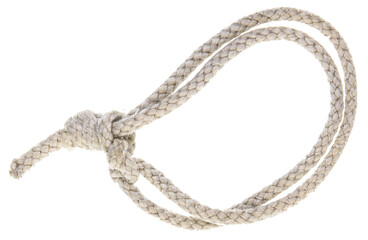 rope knot isolated on white background