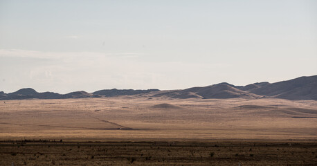 Fototapeta na wymiar New Mexico, desolate desert landscape of a wonderful country