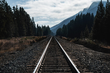 Railroad, Banff National Park, Alberta, Canada