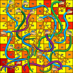 snakes and ladders board game design
