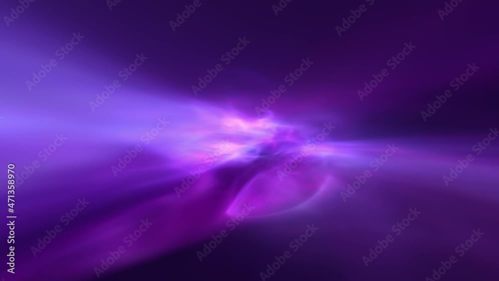 Poster deep in the universe with seamless loop nebula light motion background.