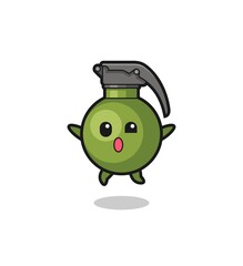 grenade character is jumping gesture