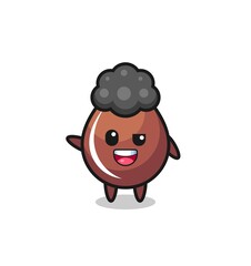 chocolate drop character as the afro boy