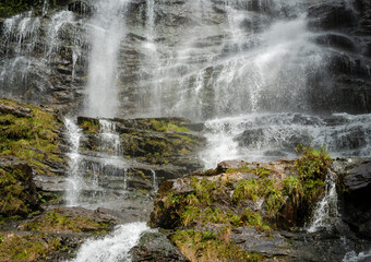 Amicalola Falls at Amicalola State Park in Dawsonville Georgia.
