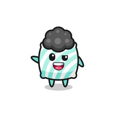 pillow character as the afro boy