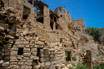 Ruins of the ancient village of Gamsutl