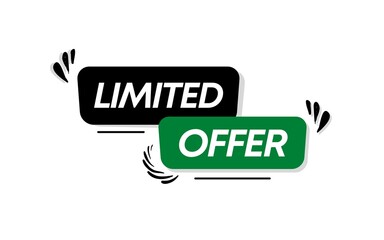 Limited Offer, special offer, percent discount limited offer, Banner limited offer, background promotional banner
