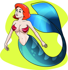 Mermaid background myths of sailors and the sea
