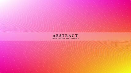 Abstract bg dots vector background pink yellow orange colors