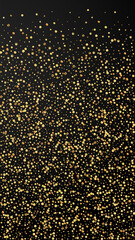 Festive uncommon confetti. Celebration stars. Gold