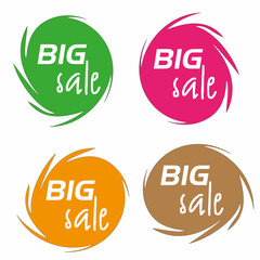 This is a Tag BIG SALE banner design collection.