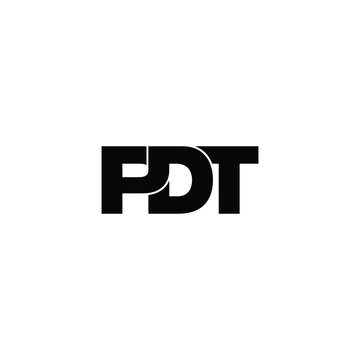 PDT letter monogram logo design vector