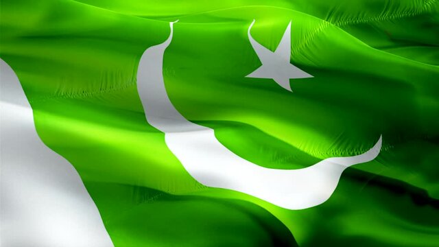 Pakistani flag. 3d Pakistan flag waving video. Sign of Pakistan seamless loop animation. Pakistani flag HD resolution Background. Pakistan flag Closeup 1080p HD video for Independence Day,Victory day
