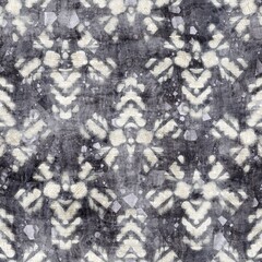 Seamless gray and cream grungy damask pattern for surface design and print. High quality illustration. Intricate luxurious hip sensual trendy romantic design for interior design, fabric, or textile.