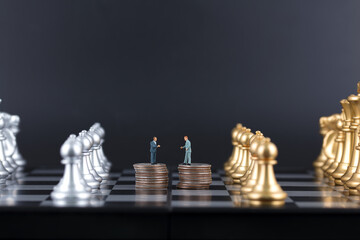 Miniature Creative Chess Business Negotiation